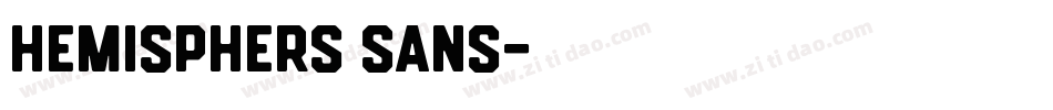 Hemisphers Sans字体转换
